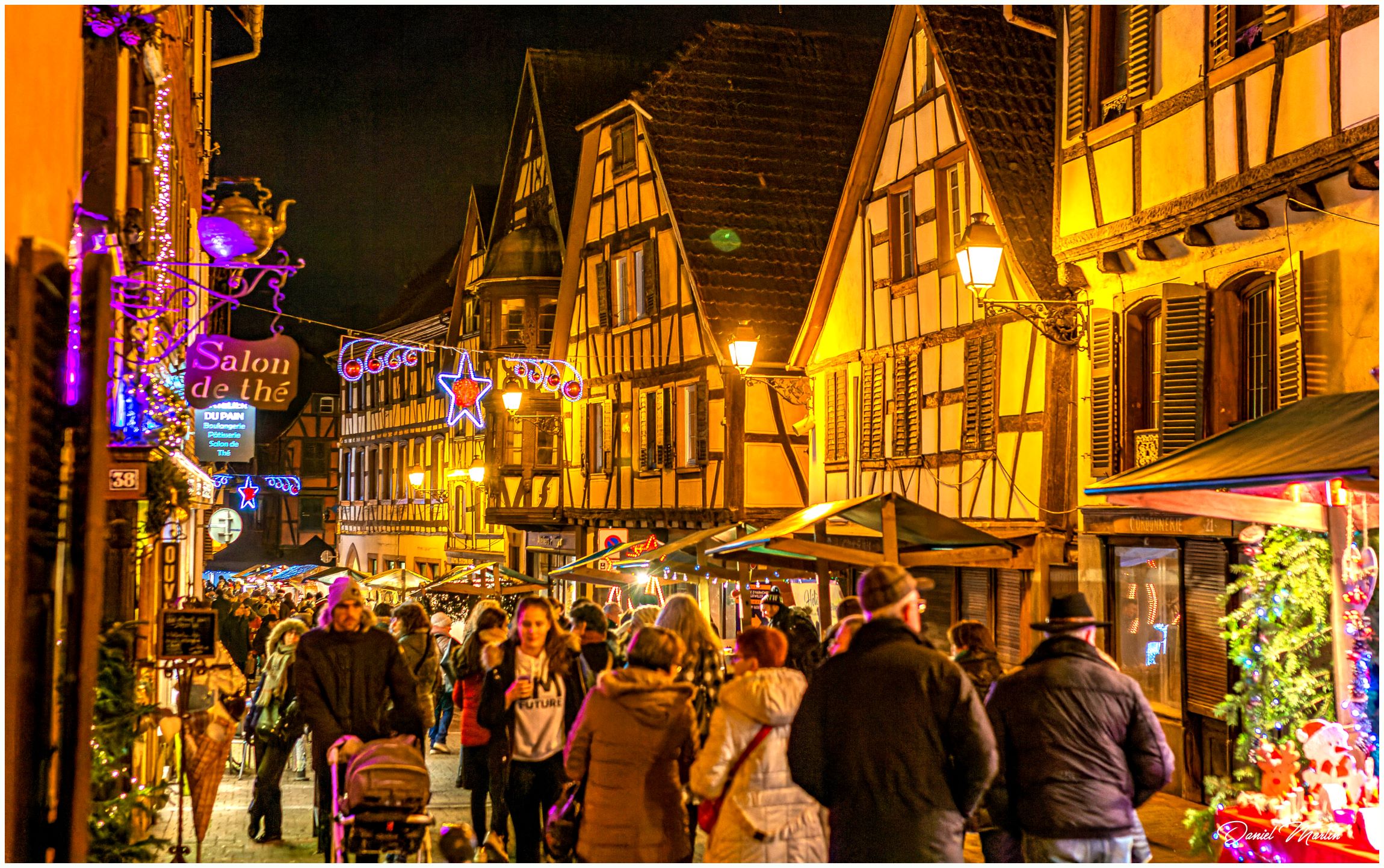 Ambiance du marché de Noël de Bouxwiller
